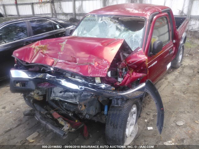 5TEGN92N94Z334448 - 2004 TOYOTA TACOMA DOUBLE CAB PRERUNNER RED photo 6