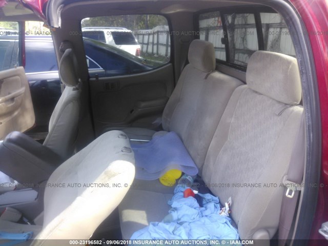 5TEGN92N94Z334448 - 2004 TOYOTA TACOMA DOUBLE CAB PRERUNNER RED photo 8