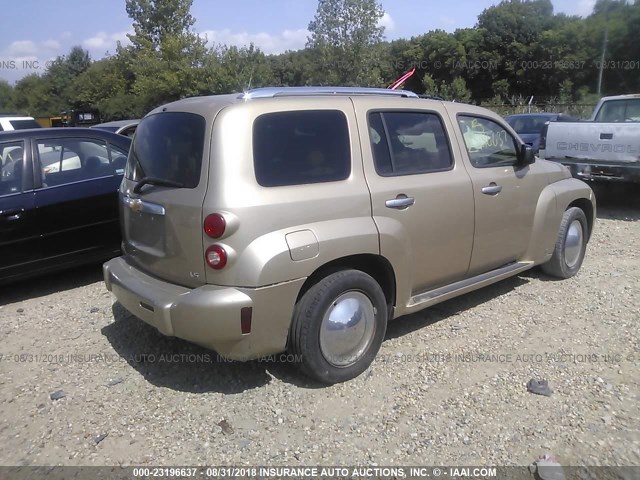 3GNDA13D46S539720 - 2006 CHEVROLET HHR LS GOLD photo 4