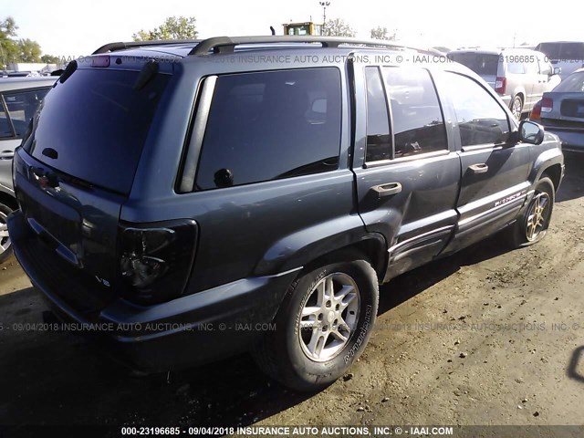 1J4GW48N64C168194 - 2004 JEEP GRAND CHEROKEE LAREDO/COLUMBIA/FREEDOM 蓝色 照片 4