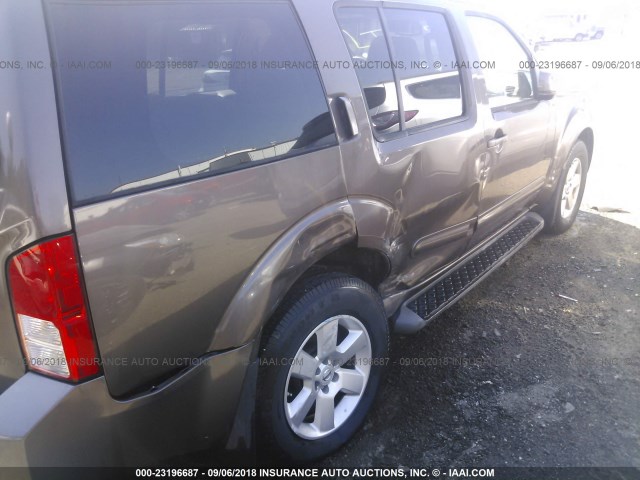 5N1AR18B78C601353 - 2008 NISSAN PATHFINDER S/LE/SE GRAY photo 6