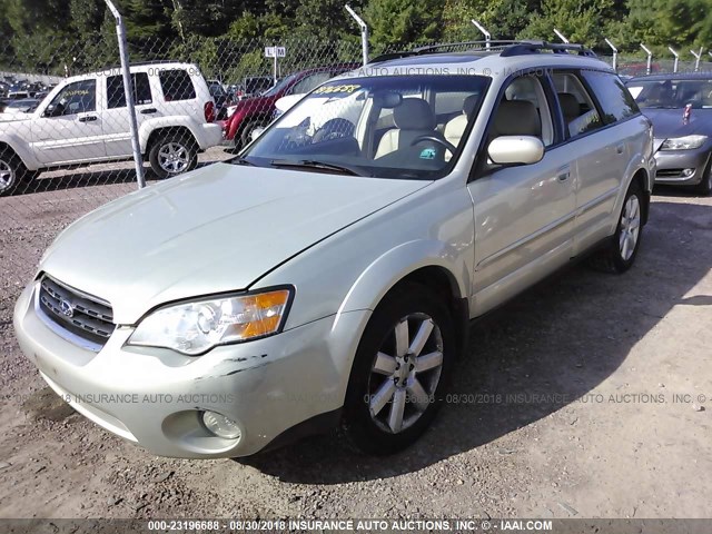 4S4BP62C367314266 - 2006 SUBARU LEGACY OUTBACK 2.5I LIMITED GREEN photo 2