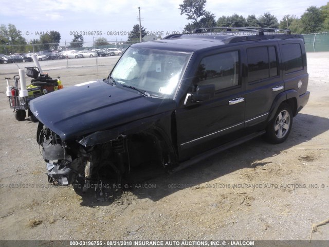 1J8HG48K06C272737 - 2006 JEEP COMMANDER შავი ფოტო 2