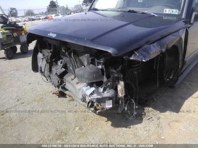 1J8HG48K06C272737 - 2006 JEEP COMMANDER შავი ფოტო 6