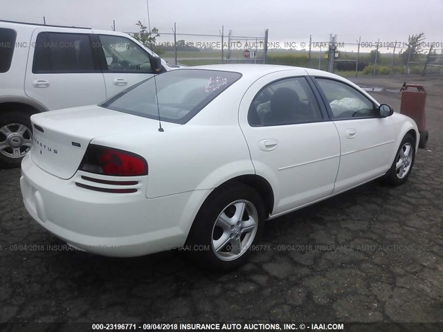 1B3AL46TX6N268099 - 2006 DODGE STRATUS SXT WHITE photo 4