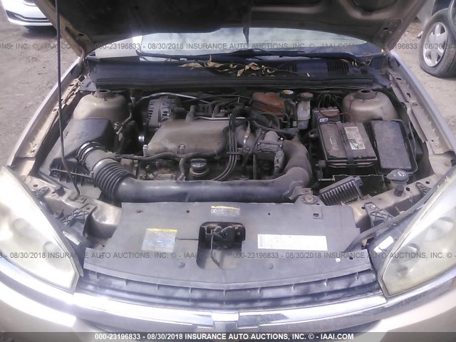 1G1ZT54805F290958 - 2005 CHEVROLET MALIBU LS Qızıl foto 10