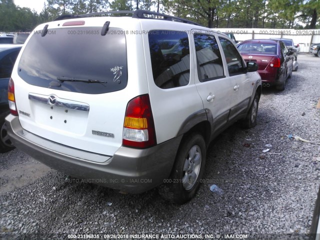 4F2CZ06194KM16870 - 2004 MAZDA TRIBUTE ES 白色 照片 4