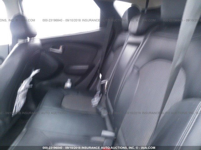 KM8JUCAC3BU135080 - 2011 HYUNDAI TUCSON WHITE photo 8