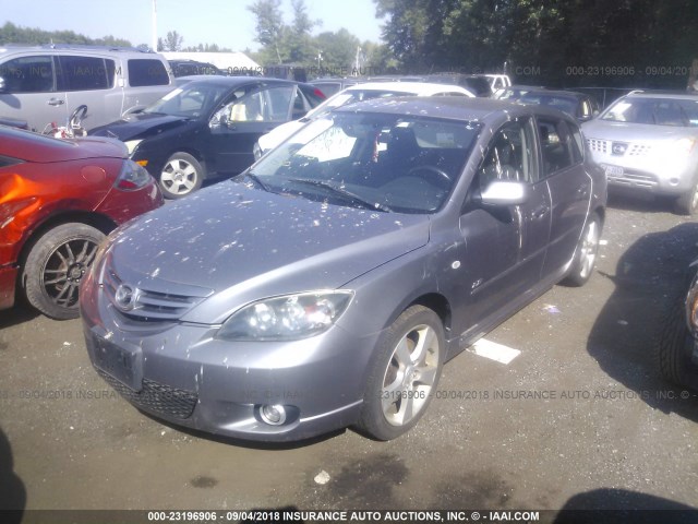 JM1BK343841180398 - 2004 MAZDA 3 HATCHBACK SILVER photo 2