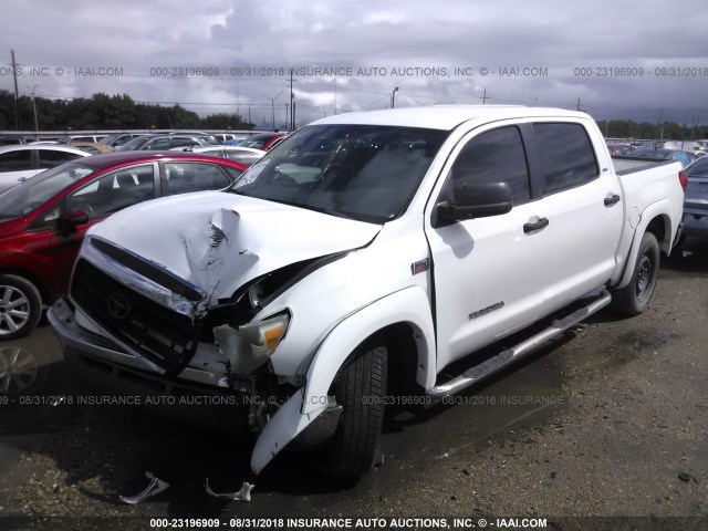 5TFEV54198X064452 - 2008 TOYOTA TUNDRA CREWMAX/CREWMAX SR5 WHITE photo 6