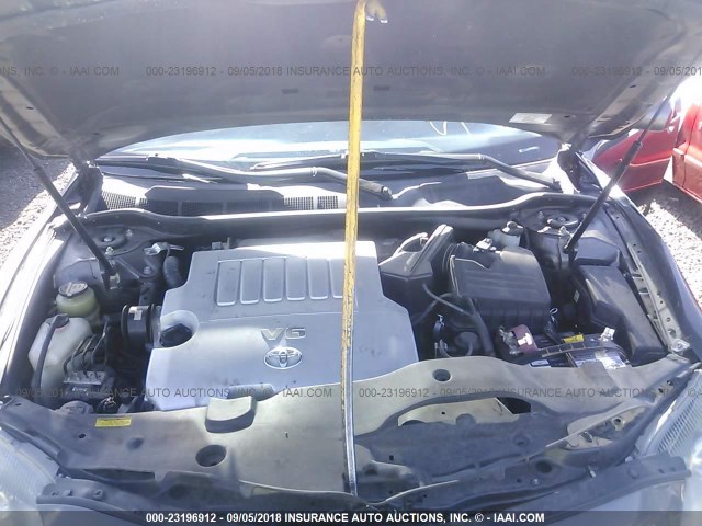 4T1BK3EK7AU609297 - 2010 TOYOTA CAMRY SE/LE/XLE GRAY photo 10