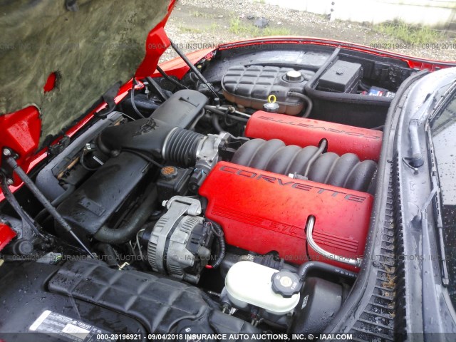 1G1YY12S735117218 - 2003 CHEVROLET CORVETTE Z06 RED photo 10