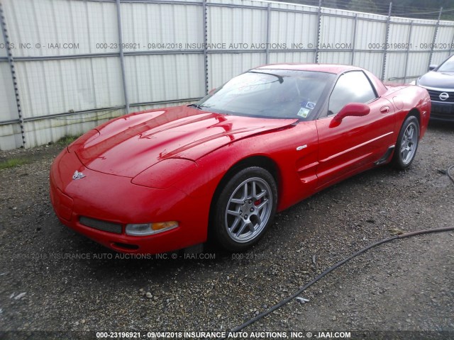 1G1YY12S735117218 - 2003 CHEVROLET CORVETTE Z06 RED photo 2