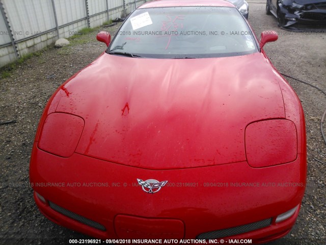 1G1YY12S735117218 - 2003 CHEVROLET CORVETTE Z06 RED photo 6