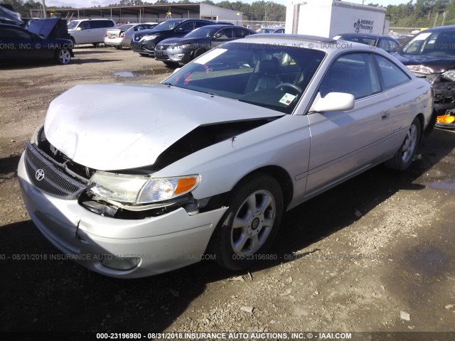 2T1CF22P4XC232215 - 1999 TOYOTA CAMRY SOLARA SE/SLE ვერცხლისფერი ფოტო 2