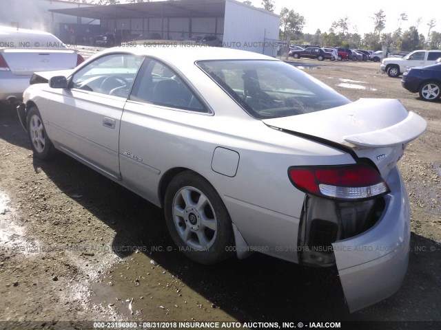 2T1CF22P4XC232215 - 1999 TOYOTA CAMRY SOLARA SE/SLE ვერცხლისფერი ფოტო 3