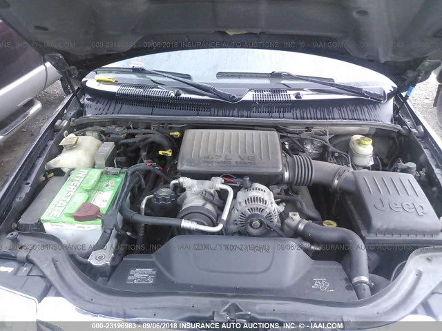 1J4GW48N54C358052 - 2004 JEEP GRAND CHEROKEE LAREDO/COLUMBIA/FREEDOM 黑色 照片 10