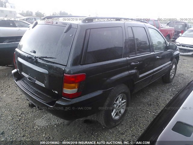1J4GW48N54C358052 - 2004 JEEP GRAND CHEROKEE LAREDO/COLUMBIA/FREEDOM 黑色 照片 4
