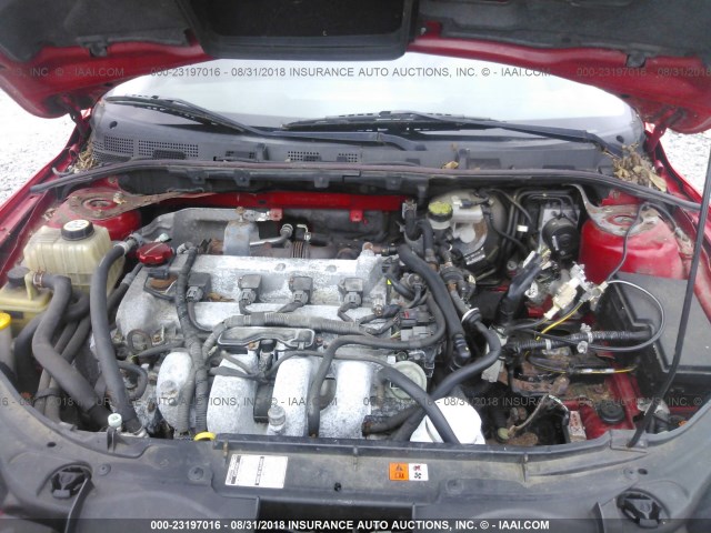 JM1BK34M681182472 - 2008 MAZDA SPEED 3 RED photo 10