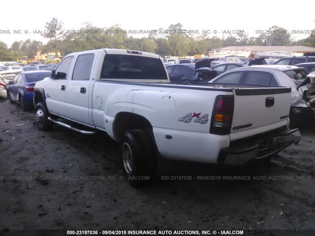 1GCJK33171F197820 - 2001 CHEVROLET SILVERADO K3500 WHITE photo 3