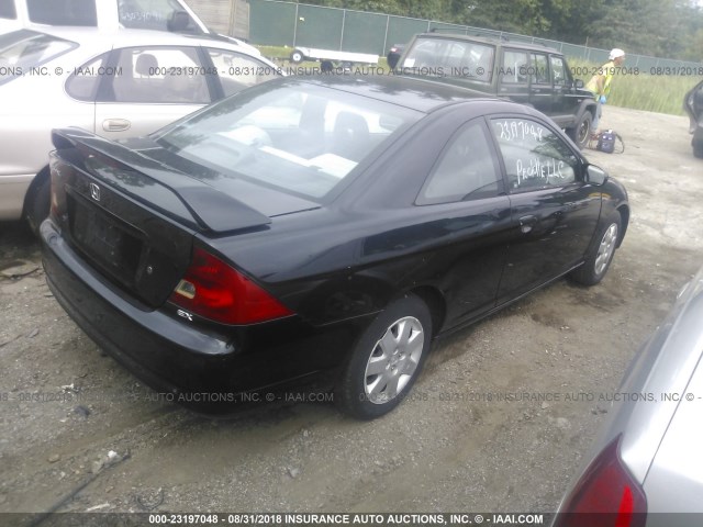 1HGEM22952L017154 - 2002 HONDA CIVIC EX BLACK photo 4