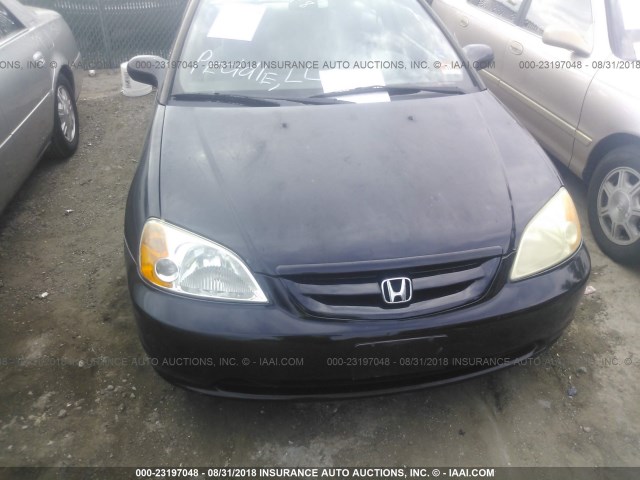 1HGEM22952L017154 - 2002 HONDA CIVIC EX BLACK photo 6