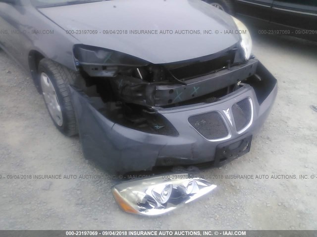 1G2ZF58B474251748 - 2007 PONTIAC G6 VALUE LEADER/BASE SILVER photo 6