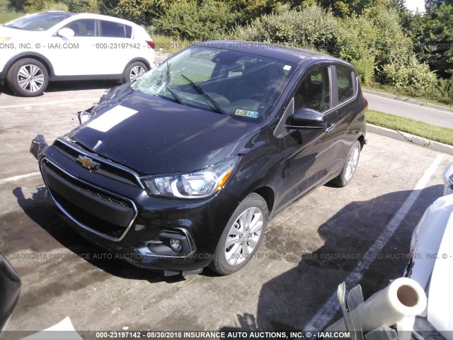 KL8CF6SA1GC629594 - 2016 CHEVROLET SPARK 2LT BLACK photo 2