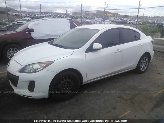 JM1BL1UF2C1506271 - 2012 MAZDA 3 I WHITE photo 2