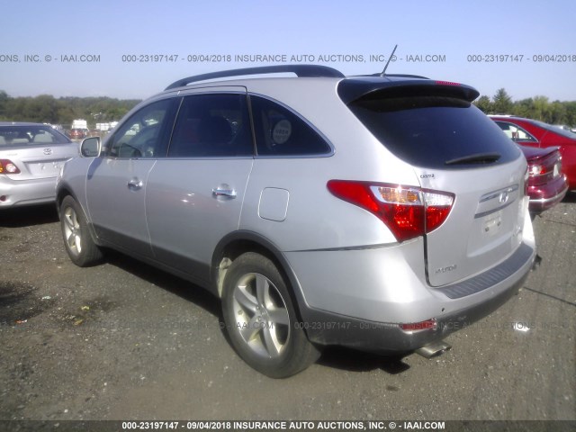 KM8NUDCC9BU148243 - 2011 HYUNDAI VERACRUZ GLS/LIMITED SILVER photo 3