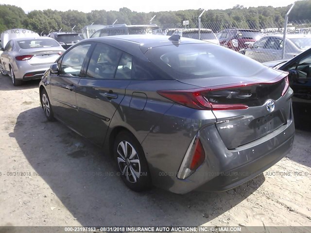 JTDKARFP4H3001239 - 2017 TOYOTA PRIUS PRIME  灰色 照片 3