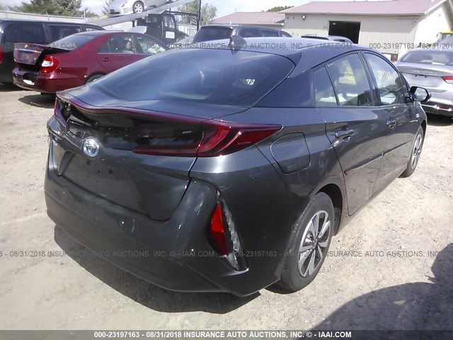 JTDKARFP4H3001239 - 2017 TOYOTA PRIUS PRIME  灰色 照片 4