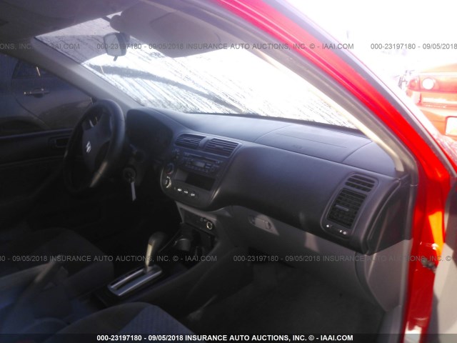 1HGES16395L021279 - 2005 HONDA CIVIC DX VP Qırmızı foto 5