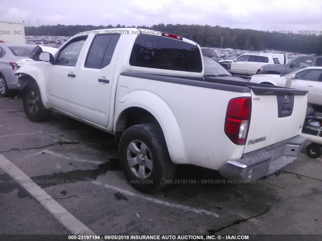 1N6AD0ER9DN762927 - 2013 NISSAN FRONTIER S/SV/SL/PRO-4X WHITE photo 3