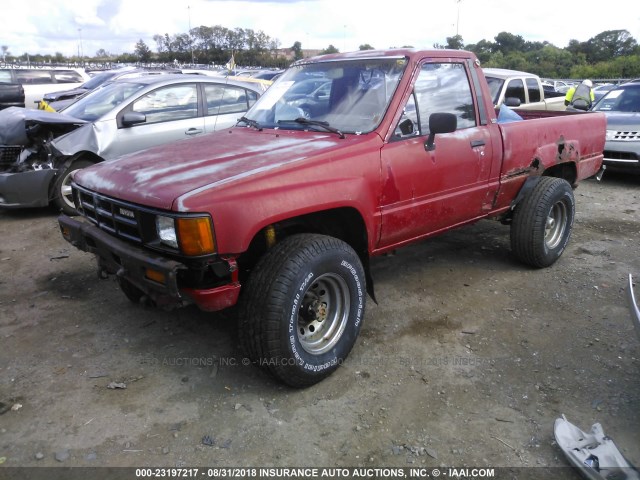 JT4RN60R5F5081471 - 1985 TOYOTA PICKUP RN60 RED photo 2