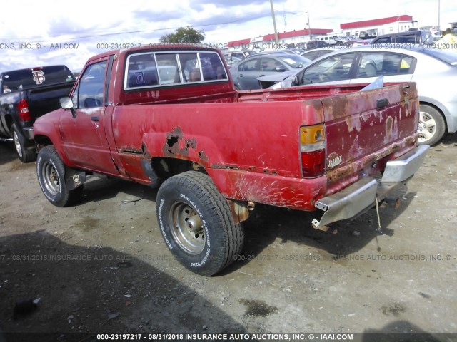 JT4RN60R5F5081471 - 1985 TOYOTA PICKUP RN60 RED photo 3