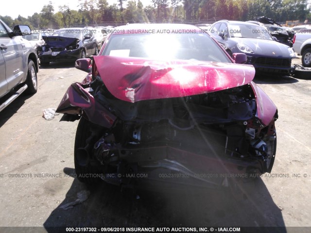 1G1ZC5E13BF294161 - 2011 CHEVROLET MALIBU 1LT წითელი ფოტო 6