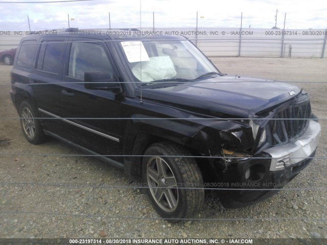 1J8FF48W08D553141 - 2008 JEEP PATRIOT LIMITED BLACK photo 1