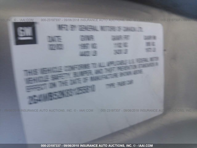 2G4WB52K831255810 - 2003 BUICK REGAL LS BROWN photo 9