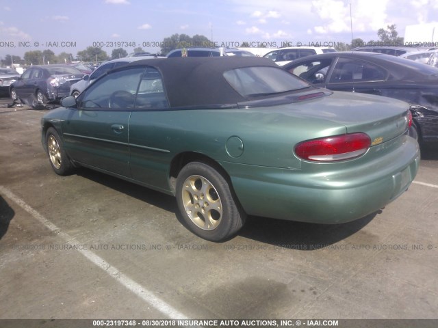 3C3EL55HXWT226524 - 1998 CHRYSLER SEBRING JXI GREEN photo 3