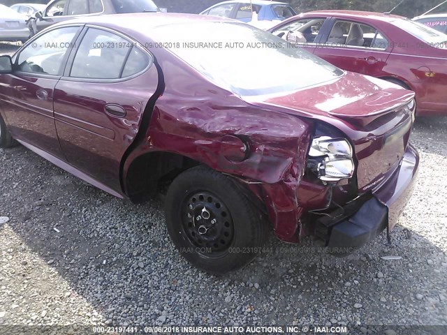 2G2WP522151240191 - 2005 PONTIAC GRAND PRIX წითელი ფოტო 6