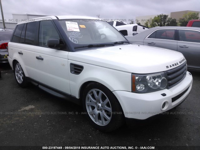 SALSK254X7A103661 - 2007 LAND ROVER RANGE ROVER SPORT HSE WHITE photo 1