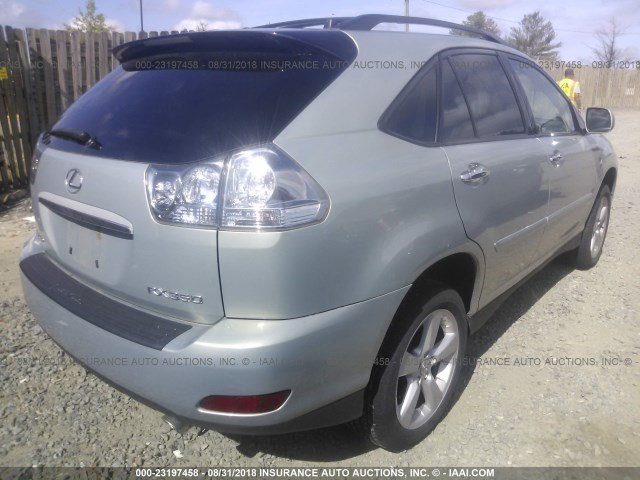 2T2HK31U58C076407 - 2008 LEXUS RX 350 GREEN photo 4