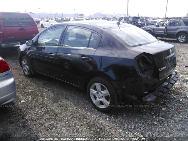 3N1AB61E98L736612 - 2008 NISSAN SENTRA 2.0/2.0S/2.0SL BLACK photo 3