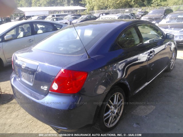 JTKDE177360121277 - 2006 TOYOTA SCION TC 蓝色 照片 4