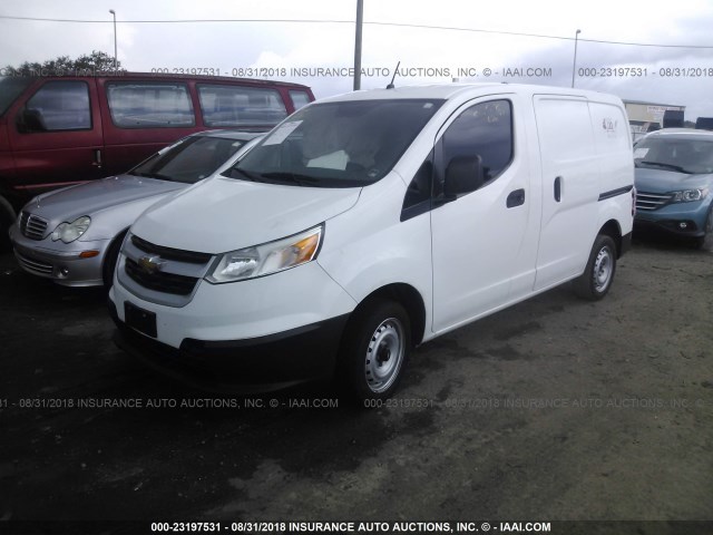 3N63M0YN0FK722391 - 2015 CHEVROLET CITY EXPRESS LS WHITE photo 2