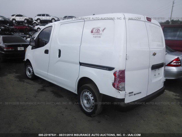 3N63M0YN0FK722391 - 2015 CHEVROLET CITY EXPRESS LS WHITE photo 3