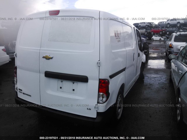 3N63M0YN0FK722391 - 2015 CHEVROLET CITY EXPRESS LS WHITE photo 4