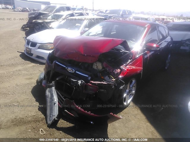 1FADP3N29EL413992 - 2014 FORD FOCUS TITANIUM RED photo 2