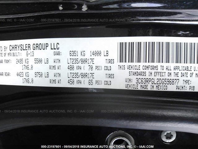 3C63RPGL2DG596877 - 2013 RAM 3500 ST BLACK photo 10